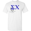 Sigma Chi Greek Crest T-Shirt(Light Grey)