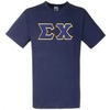 Navy Blue W/Royal Blue and Light Gold Satin Border Color