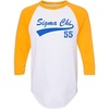 Sigma Chi Tail Year Raglan(White W/Gold)
