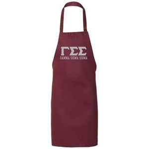 Greekgear Gamma Sigma Sigma Large Apron Maroon