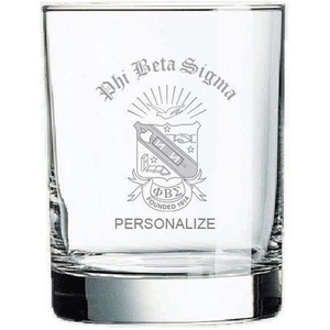 Greekgear Phi Beta Sigma Old Style Glass Transparent