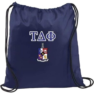 Greekgear Tau Delta Phi Crest Shield Cinch Sack