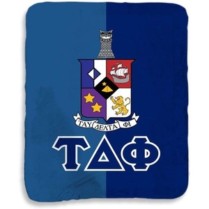 Greekgear Tau Delta Phi Two Tone Sherpa Lap Blanket