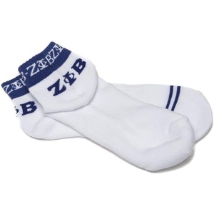 Greekgear Zeta Phi Beta Ankle Socks(White)