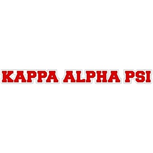 Kappa Alpha Psi Long Window Sticker