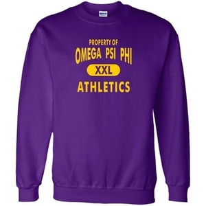 Omega Psi Phi Athletics Crewneck Sweatshirts(Purple)
