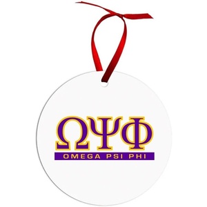 Omega Psi Phi Classic Circle Ornaments