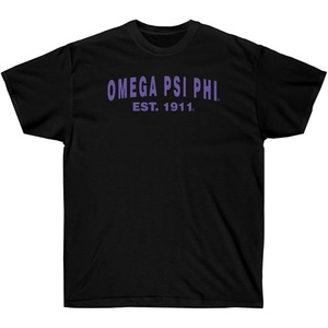 Omega Psi Phi Established T-Shirt(Black)