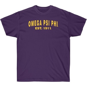 Omega Psi Phi Established T-Shirt(Purple)