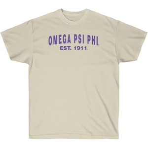 Omega Psi Phi Established T-Shirt(Sand)