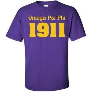 Omega Psi Phi Logo Short Sleeve Tee(Purple)