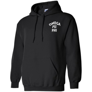 Omega Psi Phi Social Hooded Sweatshirt(Black)