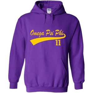 Omega Psi Phi Tail Hooded Sweatshirts(Purple)