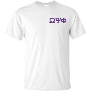 Omega Psi Phi World Famous Crest – Shield Tee(White)