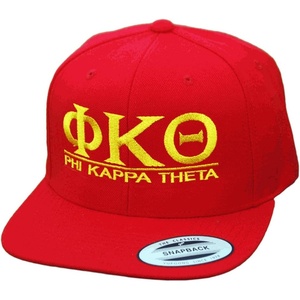 Phi Kappa Theta Flatbill Snapback Hats Original(Red)