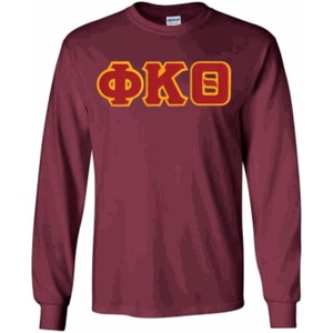 Phi Kappa Theta Lettered Long Sleeve(Maroon)