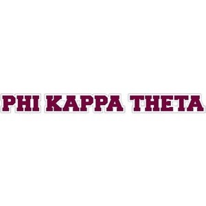 Phi Kappa Theta Long Window Sticker