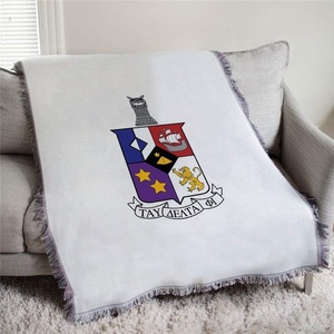 Tau Delta Phi Full Color Crest Afghan Blanket Throw