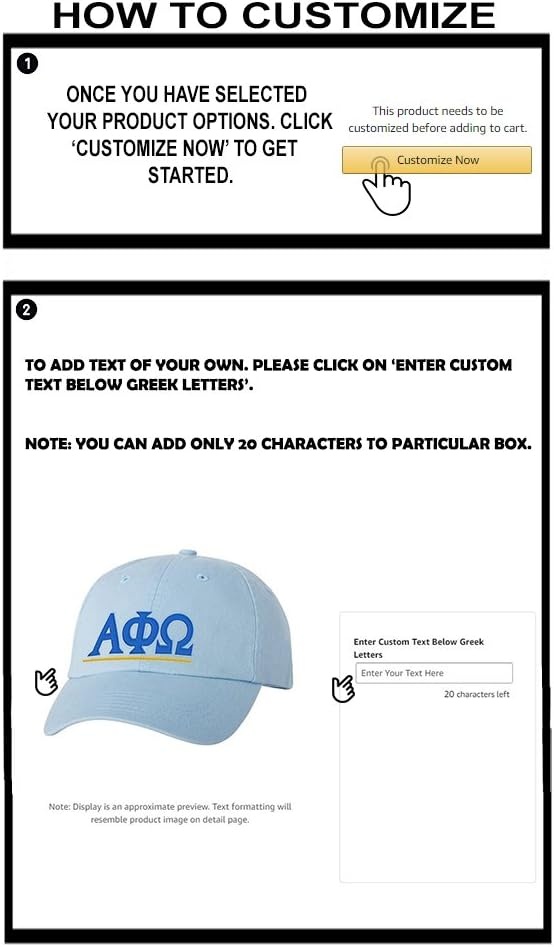 image:imagePersonalized Alpha Phi Omega Greek Line HatLight Blue