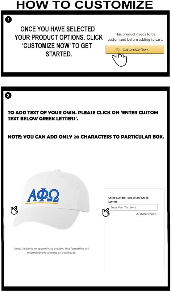 image:imagePersonalized Alpha Phi Omega Greek Line HatWhite