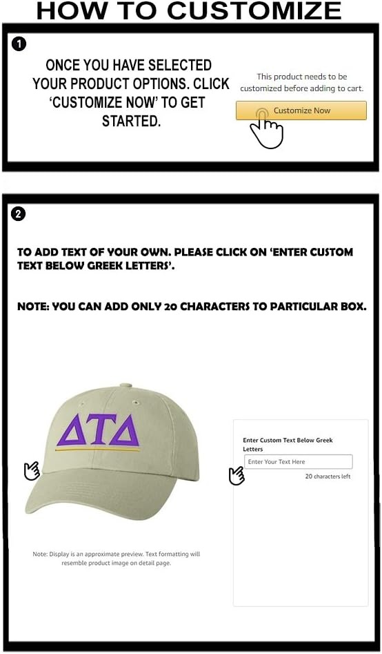 image:imagePersonalized Delta Tau Delta DTD Greek Line HatTan