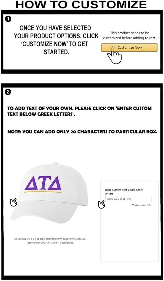 image:imagePersonalized Delta Tau Delta DTD Greek Line HatWhite