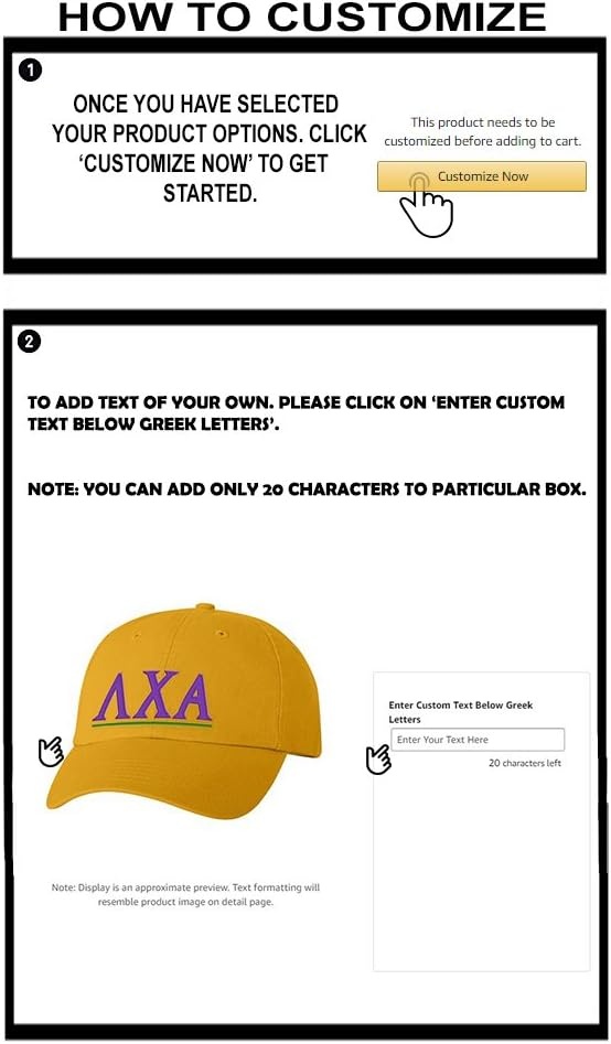 image:imagePersonalized Lambda Chi Alpha Greek Line HatGold