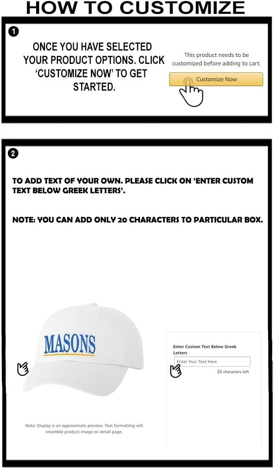 image:imagePersonalized Masons Greek Line HatWhite
