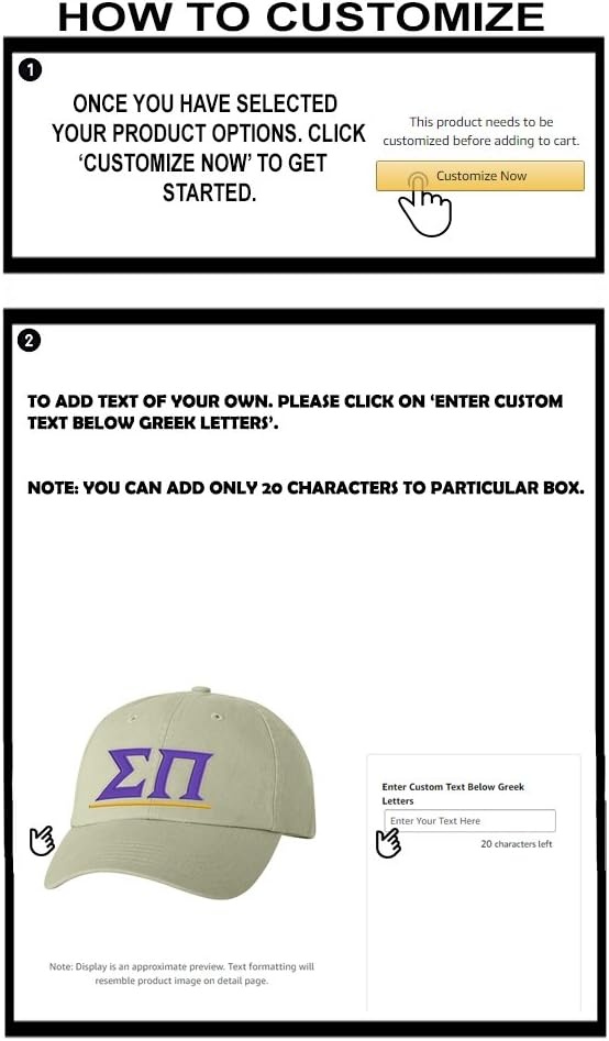 image:imagePersonalized Sigma PI Greek Line HatTan