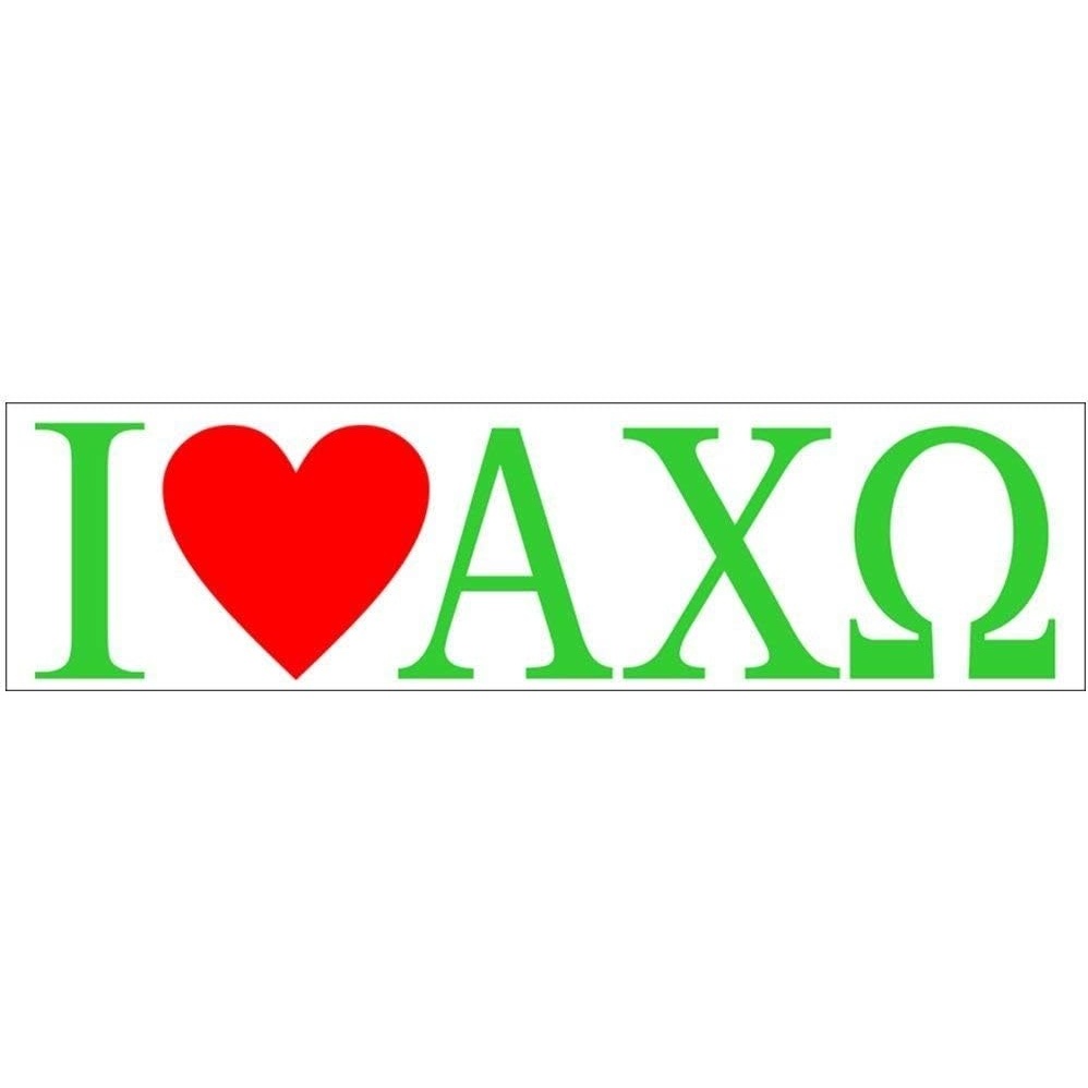image:imageAlpha Chi Omega I Love Bumper Sticker