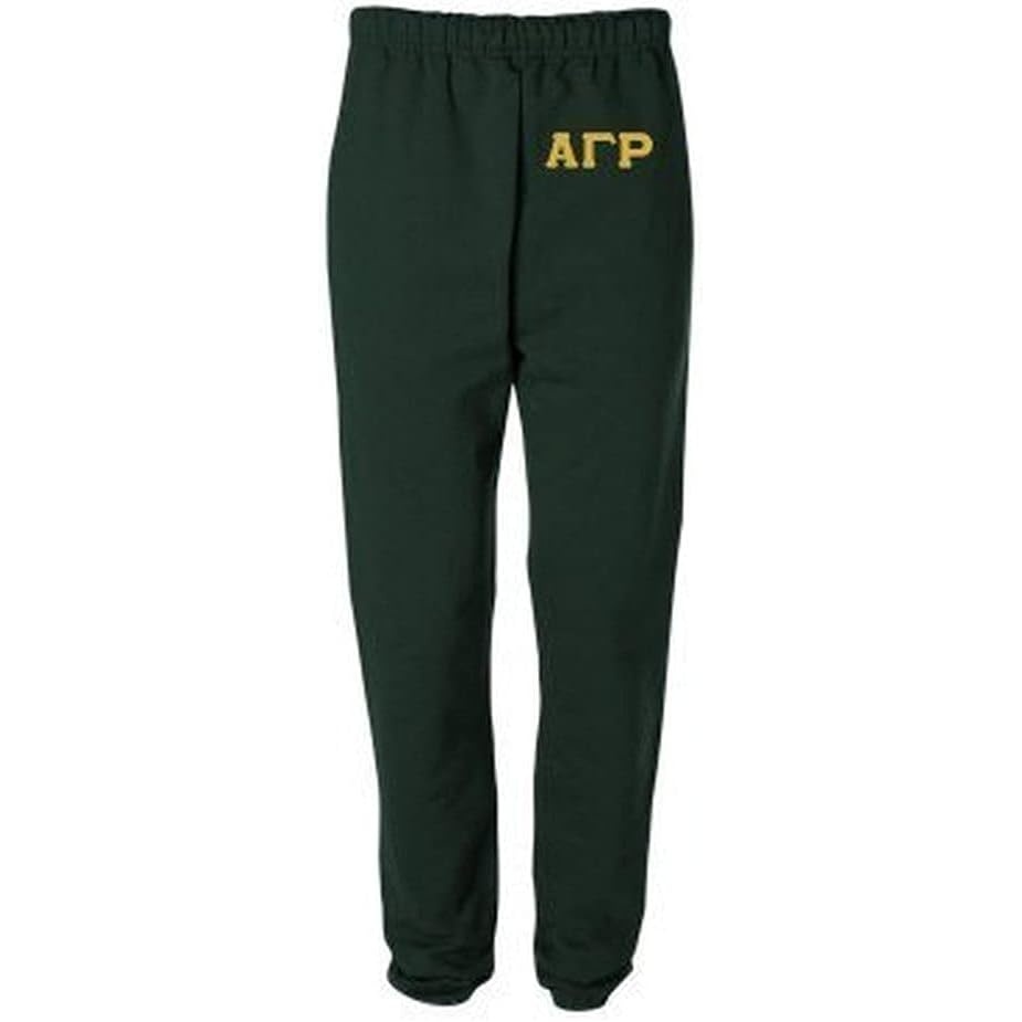 image:imageAlpha Gamma Rho Greek Lettered Thigh SweatpantsForest Green