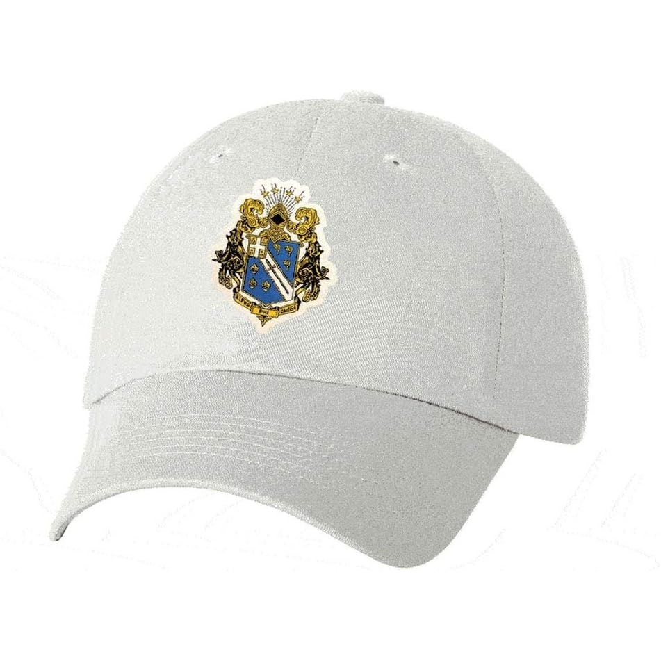 image:imageAlpha Phi Omega Emblem HatWhite