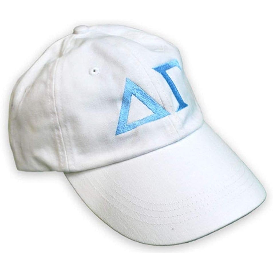 image:imageDelta Gamma Letter HatWhiteBlue