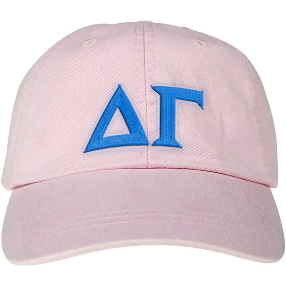 image:imageDelta Gamma Lettered Premium Pastel HatPale Pink