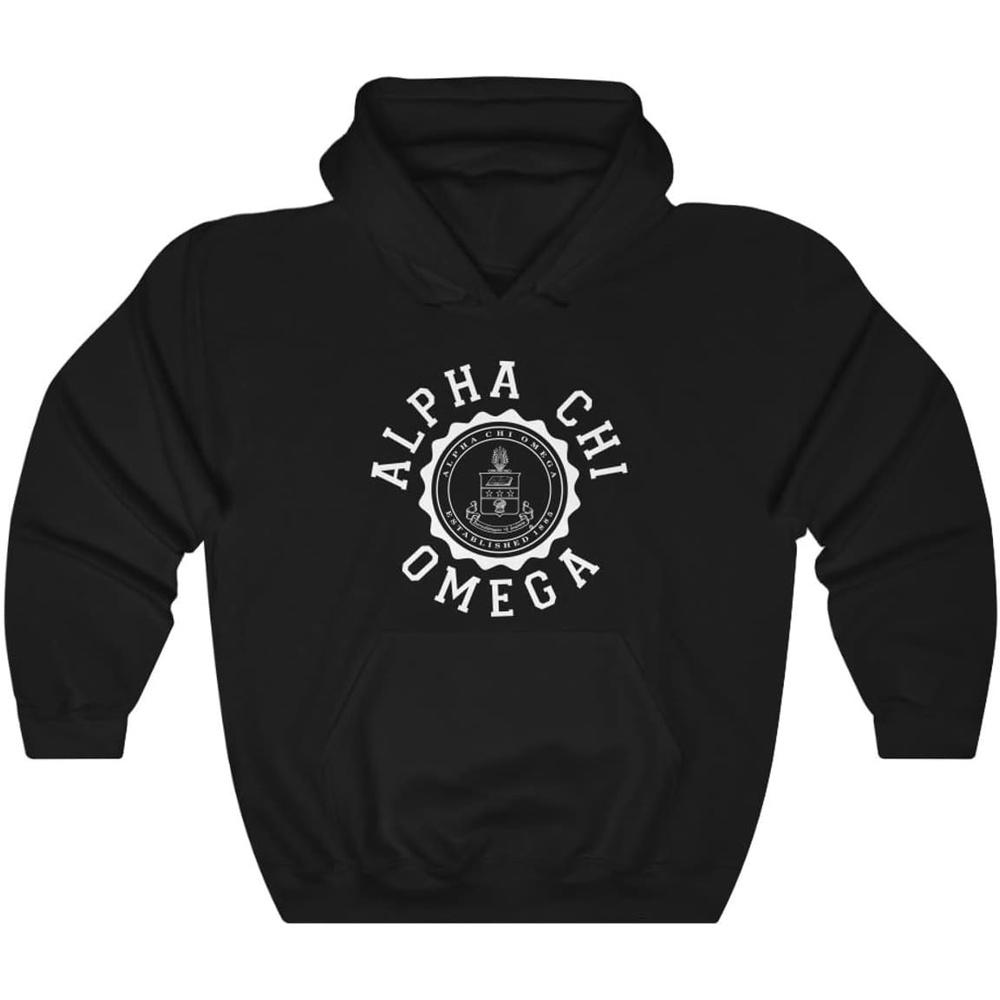 image:imageGreekgear Alpha Chi Omega Unisex College Seal HoodieBlack