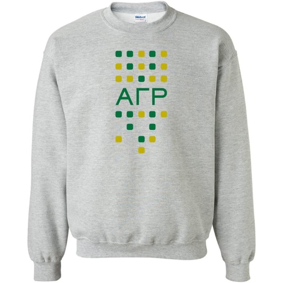 image:imageGreekgear Alpha Gamma Rho Logo Crewneck SweatshirtSports Grey