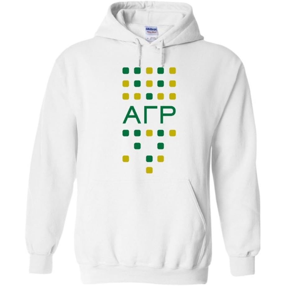 image:imageGreekgear Alpha Gamma Rho Logo Hooded SweatshirtLight Grey