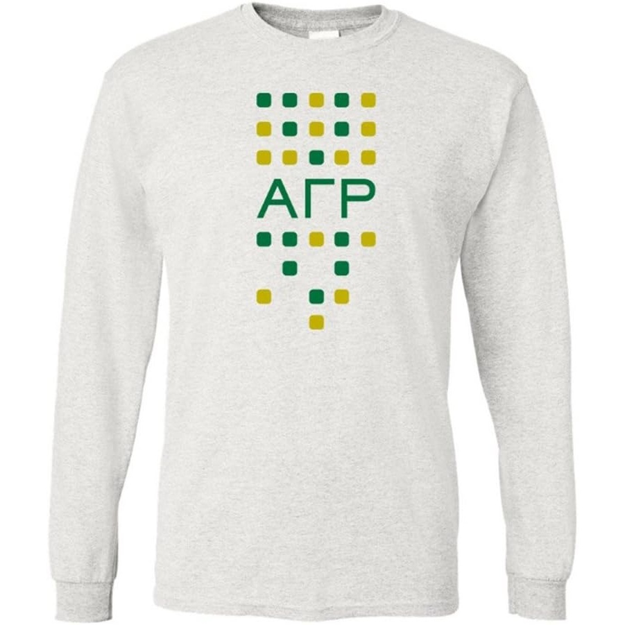 image:imageGreekgear Alpha Gamma Rho Logo Long Sleeve TeeLight Grey