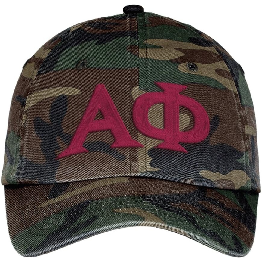 image:imageGreekgear Alpha Phi Lettered Camouflage Hat Military Camo