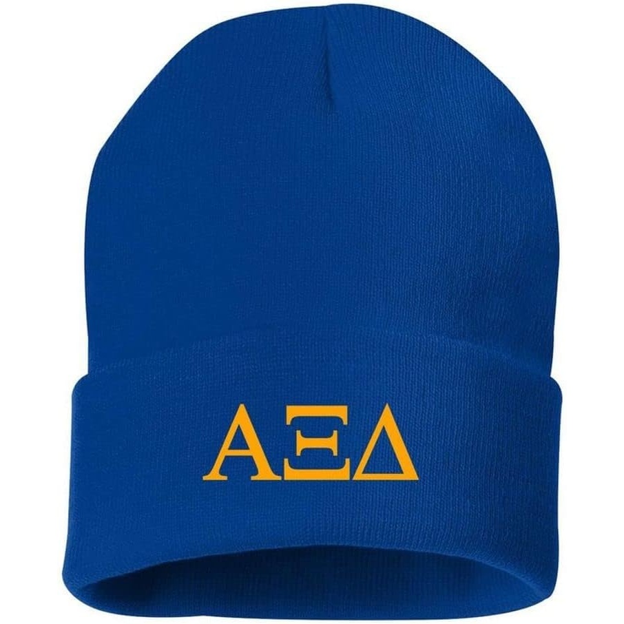 image:imageGreekgear Alpha Xi Delta Greek Letter Knit Cap Royal Blue
