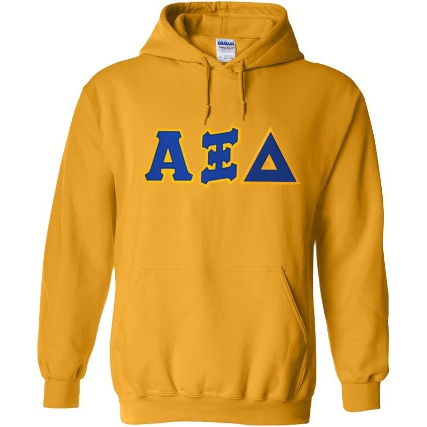 image:imageGreekgear Alpha Xi Delta Lettered Hooded SweatshirtAthletic Gold