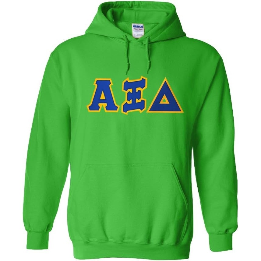 image:imageGreekgear Alpha Xi Delta Lettered Hooded SweatshirtIrish Green