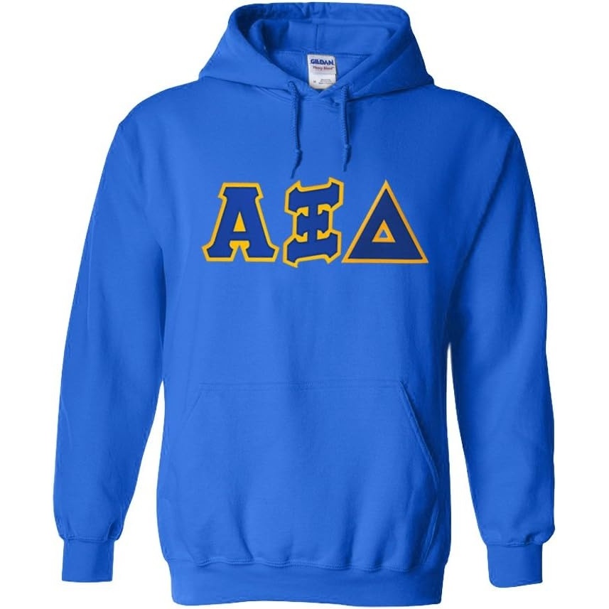 image:imageGreekgear Alpha Xi Delta Lettered Hooded SweatshirtRoyal Blue