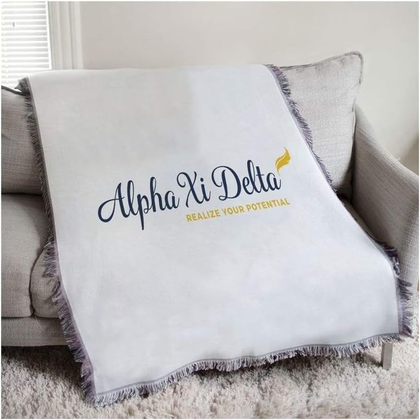 image:imageGreekgear Alpha Xi Delta Realize Your Potential Afghan Blanket Throw