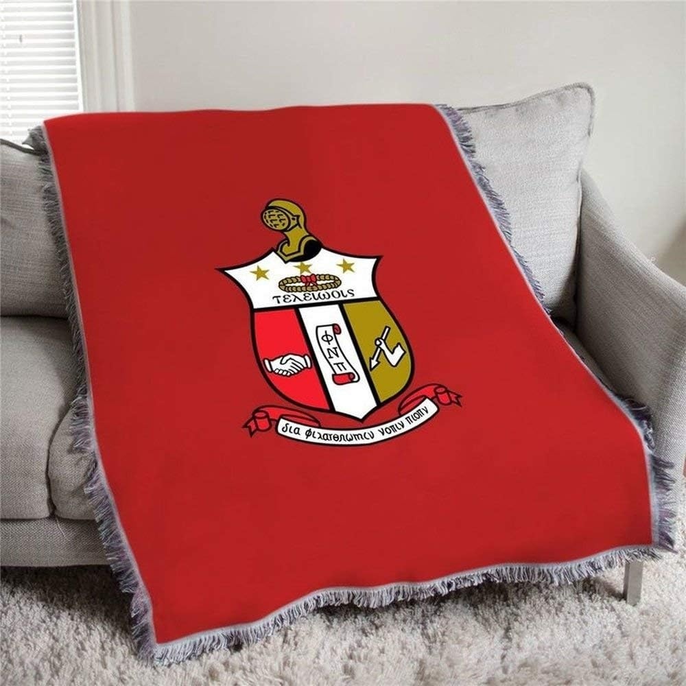 image:imageGreekgear Kappa Alpha Psi Full Color Crest Afghan Blanket Throw