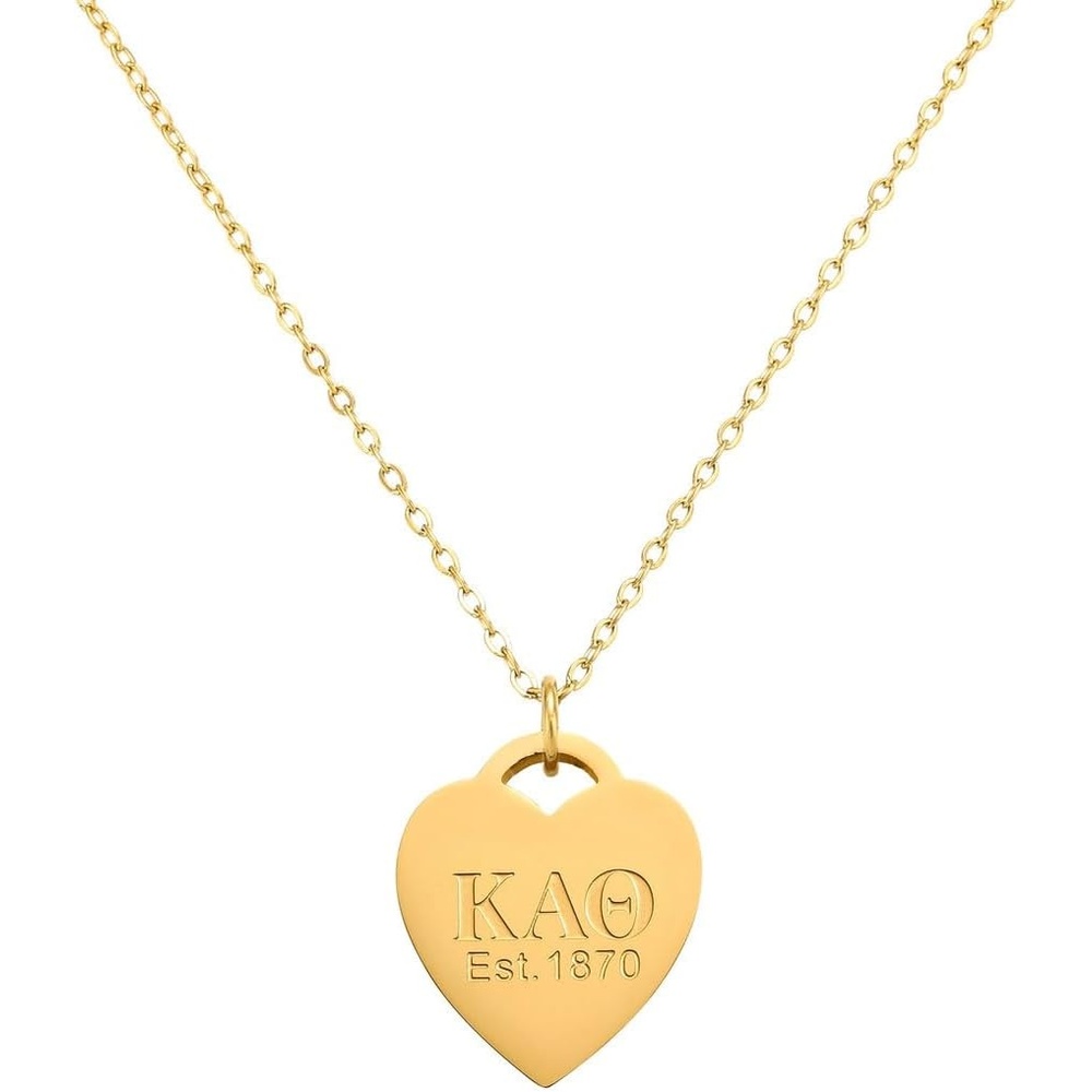 image:imageGreekgear Kappa Alpha Theta Heart Tag Necklace