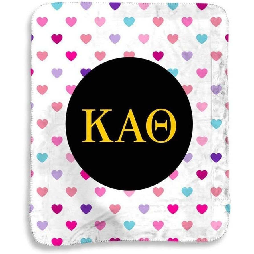 image:imageGreekgear Kappa Alpha Theta Hearts Sherpa Lap Blanket
