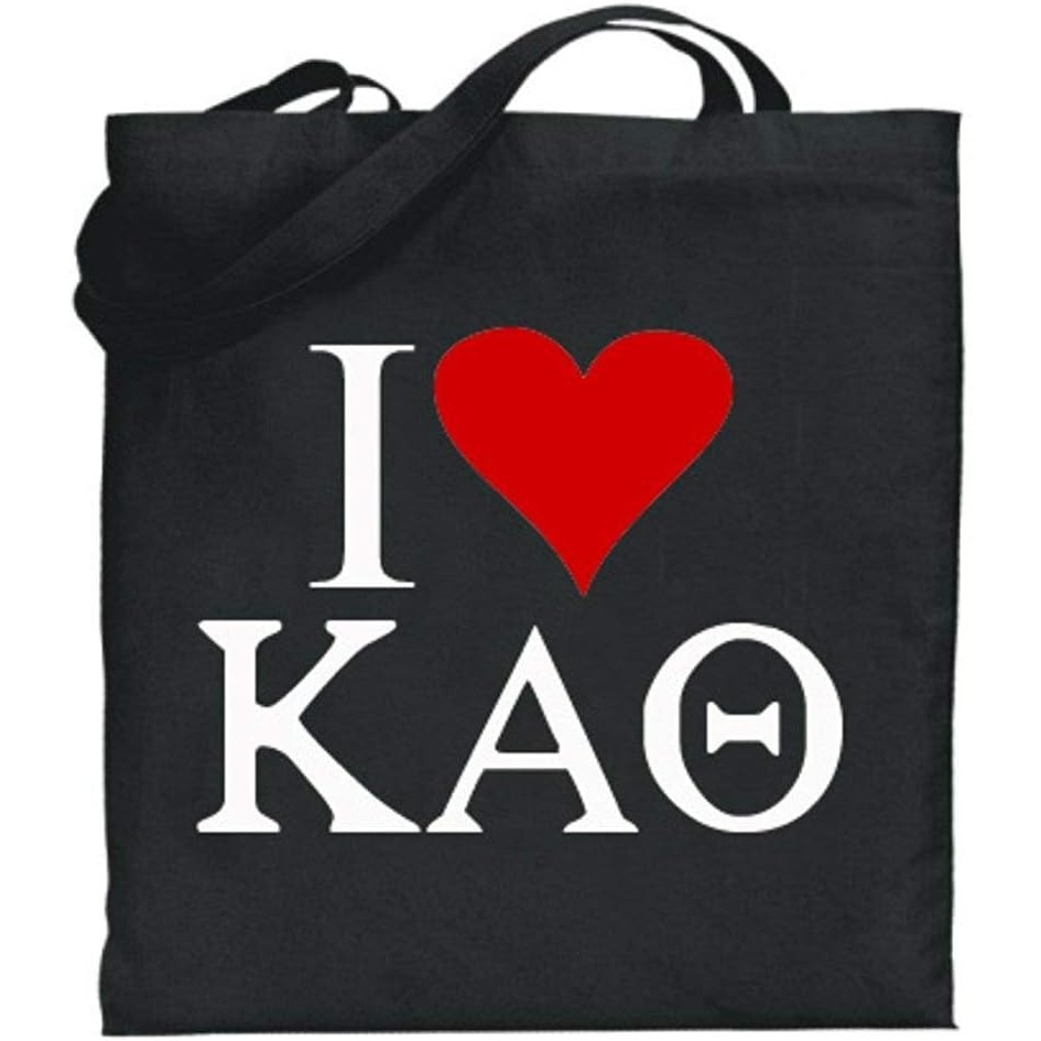 image:imageGreekgear Kappa Alpha Theta I Love Tote BagsBlack