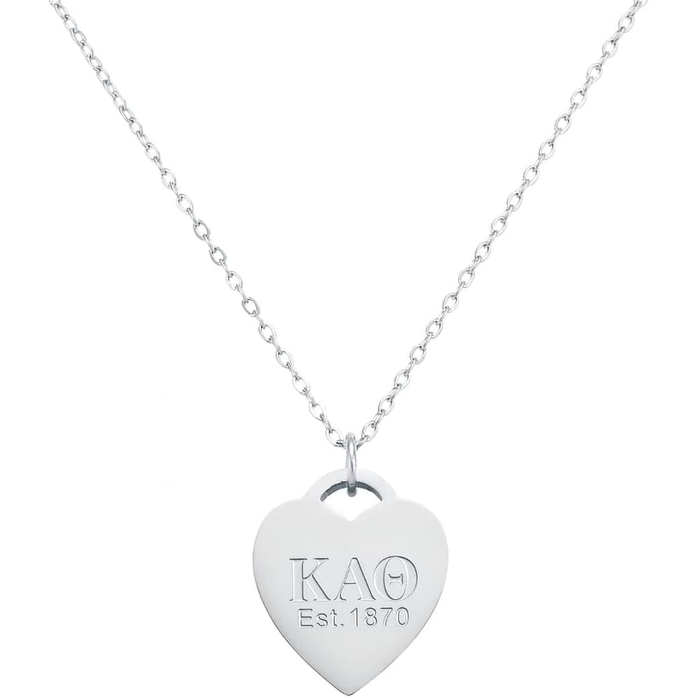image:imageGreekgear Kappa Alpha Theta Silver Heart Necklace