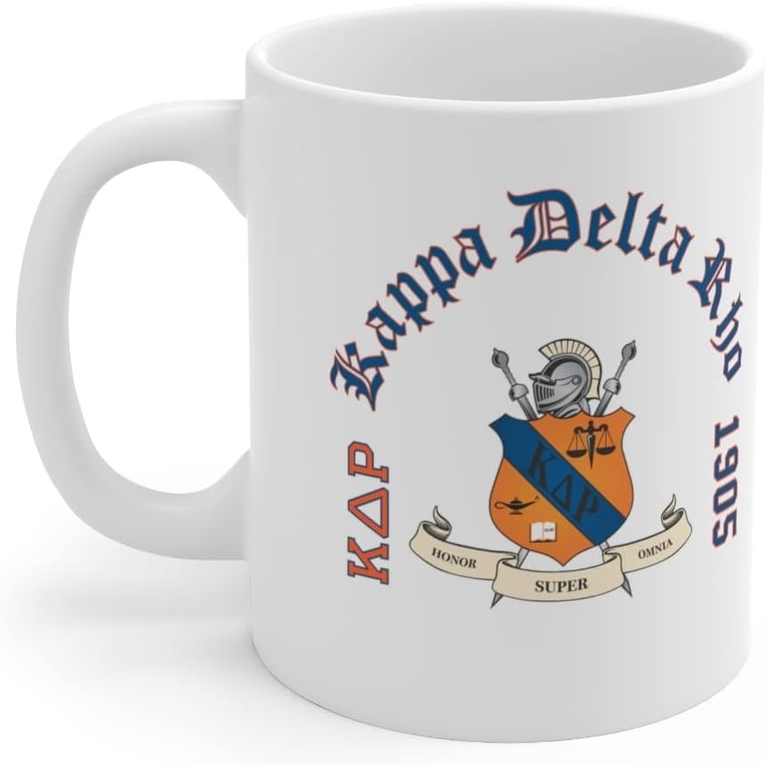 image:imageGreekgear Kappa Delta Rho Crest amp Year Ceramic Coffee Cup 11oz